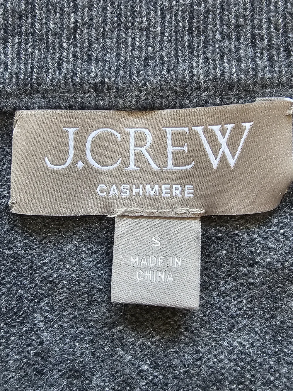 J. Crew Dark Charcoal Crewneck Sweater Sz. Small